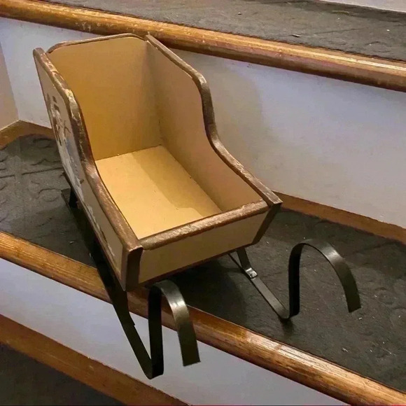 Christmas sled with snowmen - Picture 3 of 10